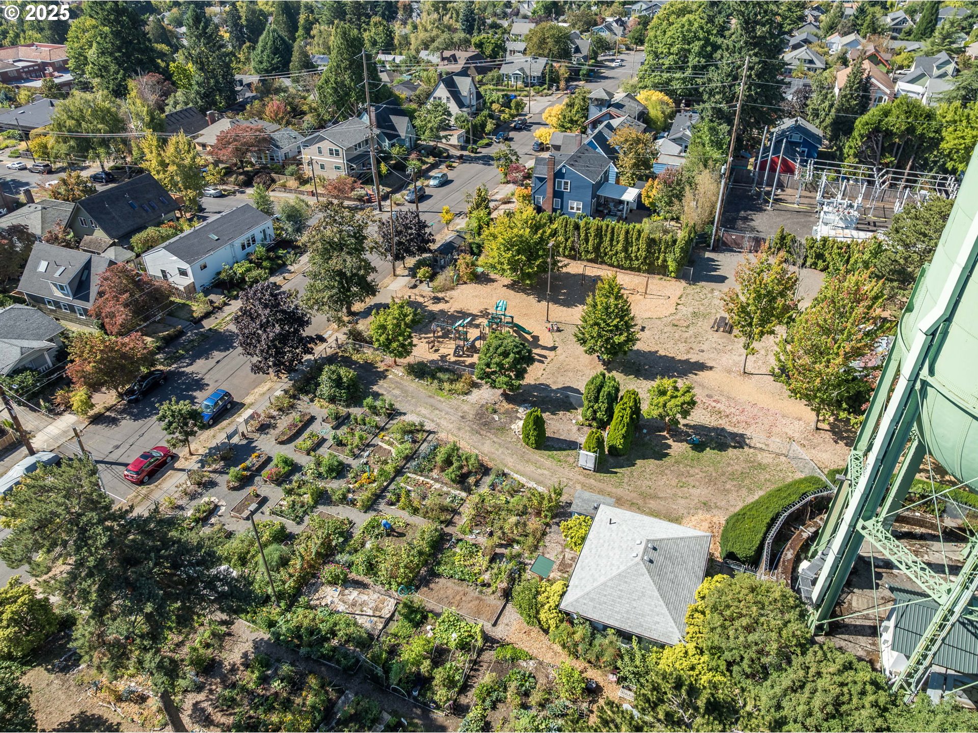 4216 Northeast 18th Avenue Portland, OR 97211 - Photo 45 of 46 an aerial view of residential houses with outdoor space