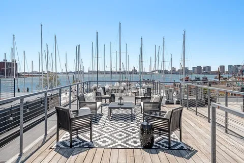 a view of outdoor space with seating area