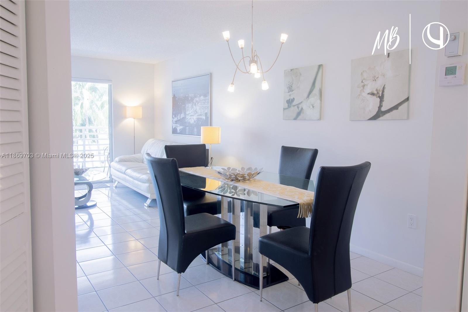 17801 North Bay Road, Unit 410 Sunny Isles Beach, FL 33160 - Photo 6 of 24 a view of a dining room with furniture