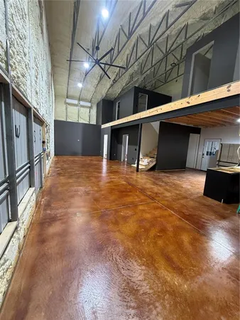 a view of a indoor basketball court