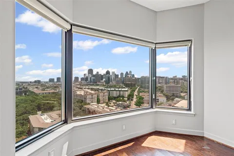 a view of a city from a window