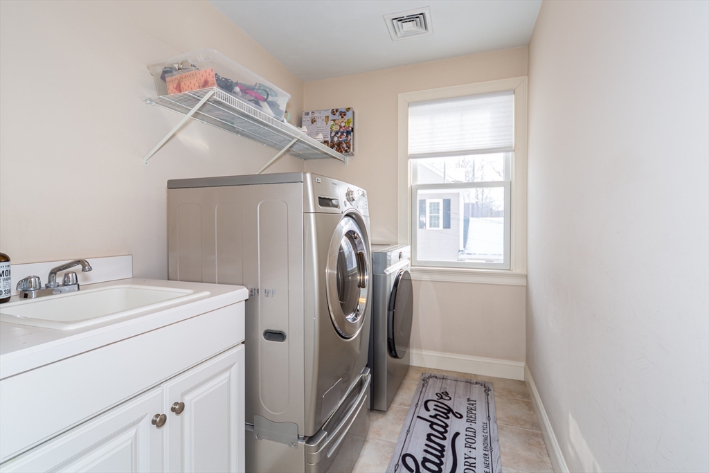 26 Wellesley Avenue, Unit B Natick, MA 01760 - Photo 25 of 34 a utility room with dryer and washer