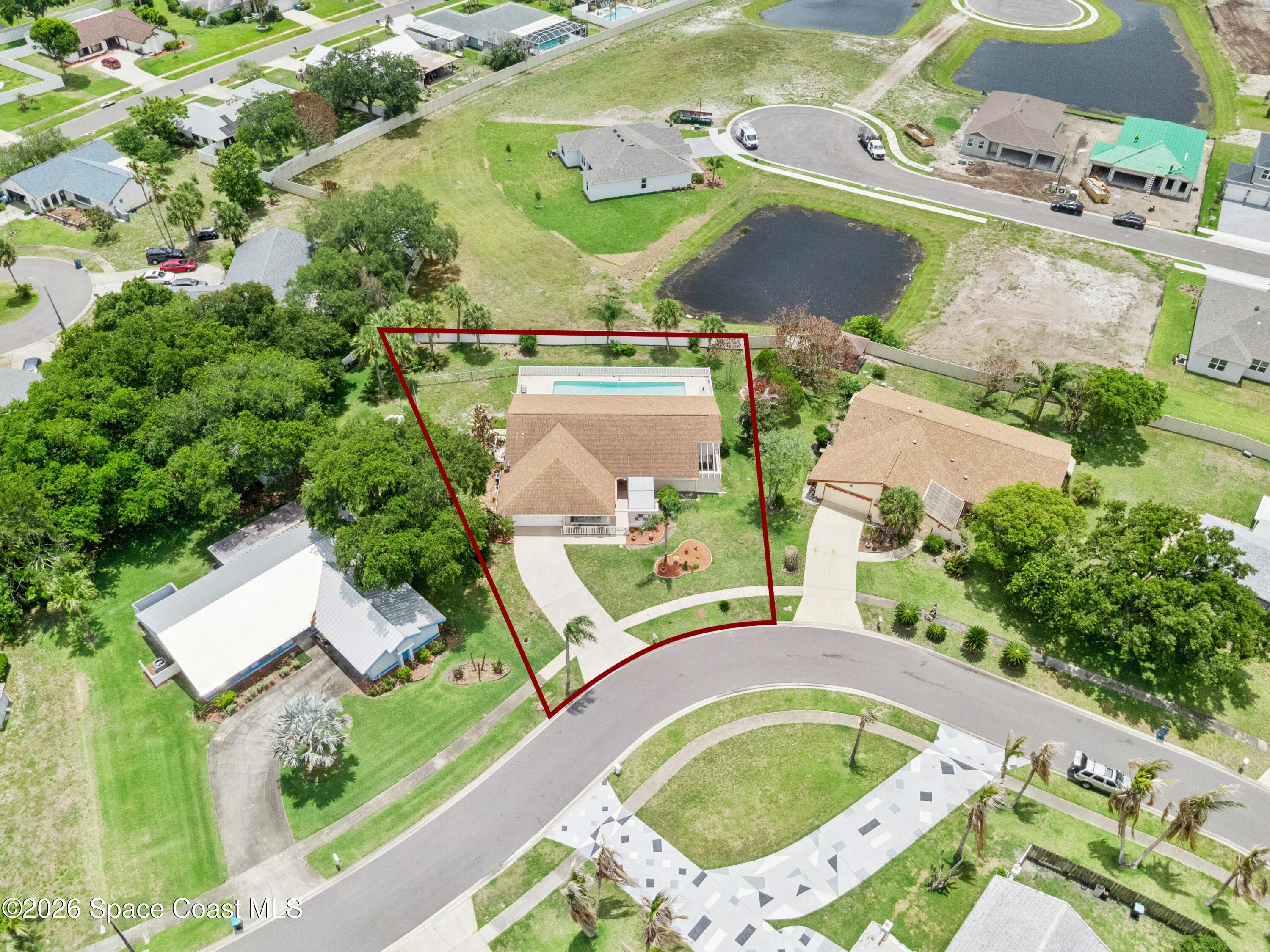 1334 Cherry Hills Road Northeast Palm Bay, FL 32905 - Photo 53 of 58 Aerial