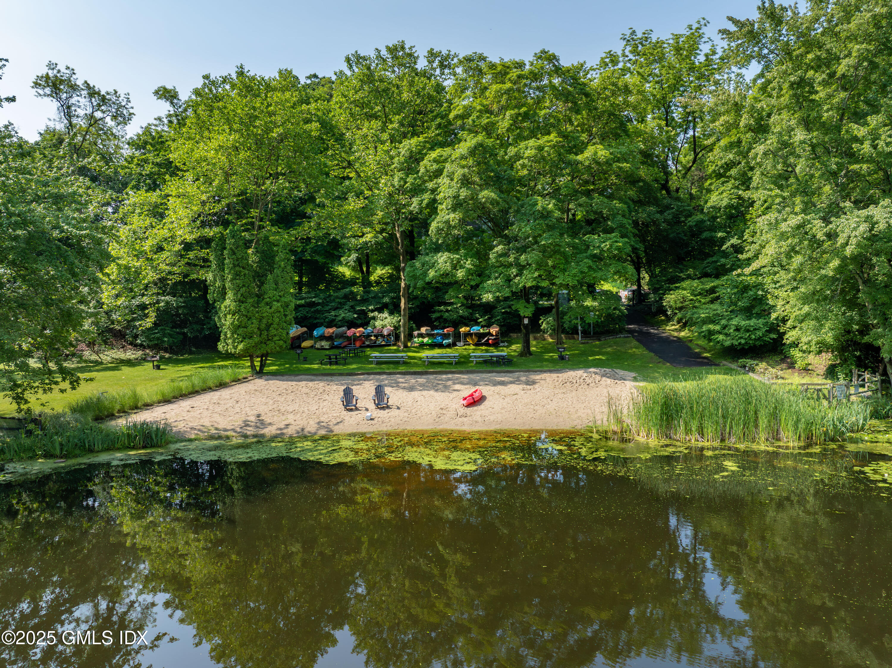 53 Long Meadow Road Riverside, CT 06878 - Photo 25 of 27 a view of lake with green space