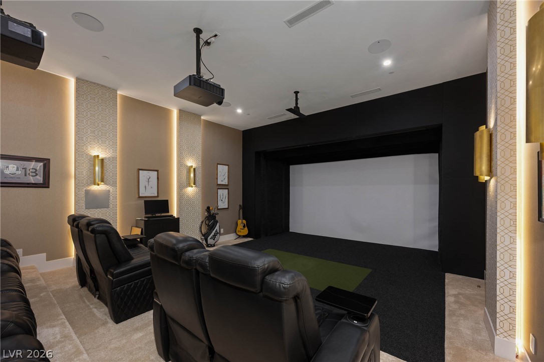 531 Cityview Ridge Drive Henderson, NV 89012 - Photo 19 of 67 Also separate screen for Golf Simulator