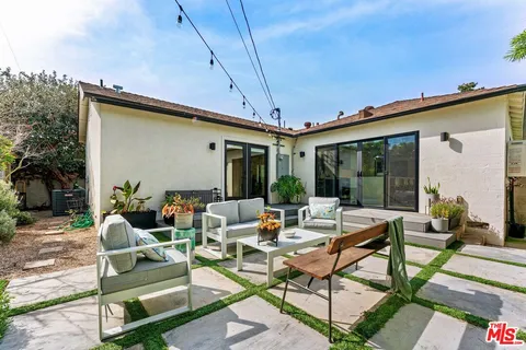 a outdoor space with patio furniture