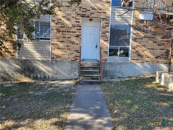 a backyard of a house