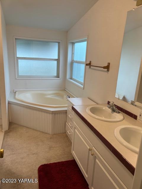 25807 North Beers Road Prosser, WA 99350 - Photo 35 of 53 a bathroom with a tub sink and mirror