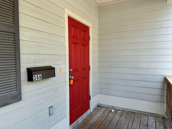 a view of front door of house