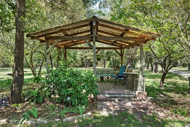 a view of outdoor space with garden