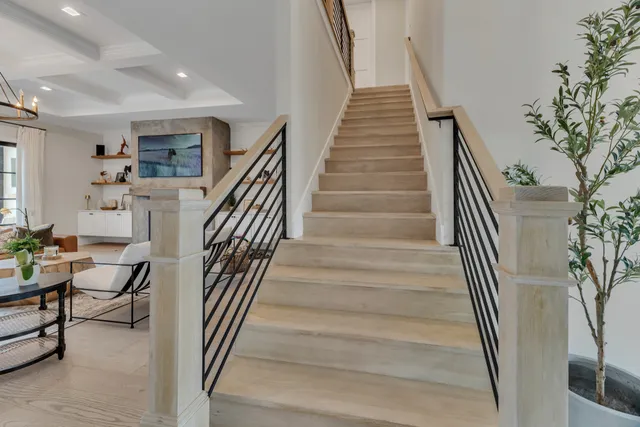 a outdoor view with a sitting space