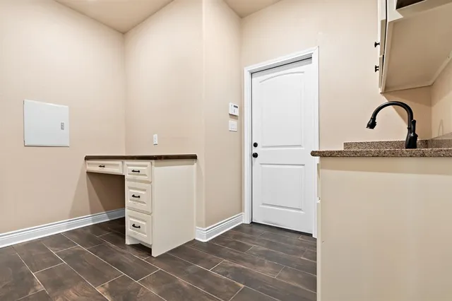 a view of swimming pool with an ocean view