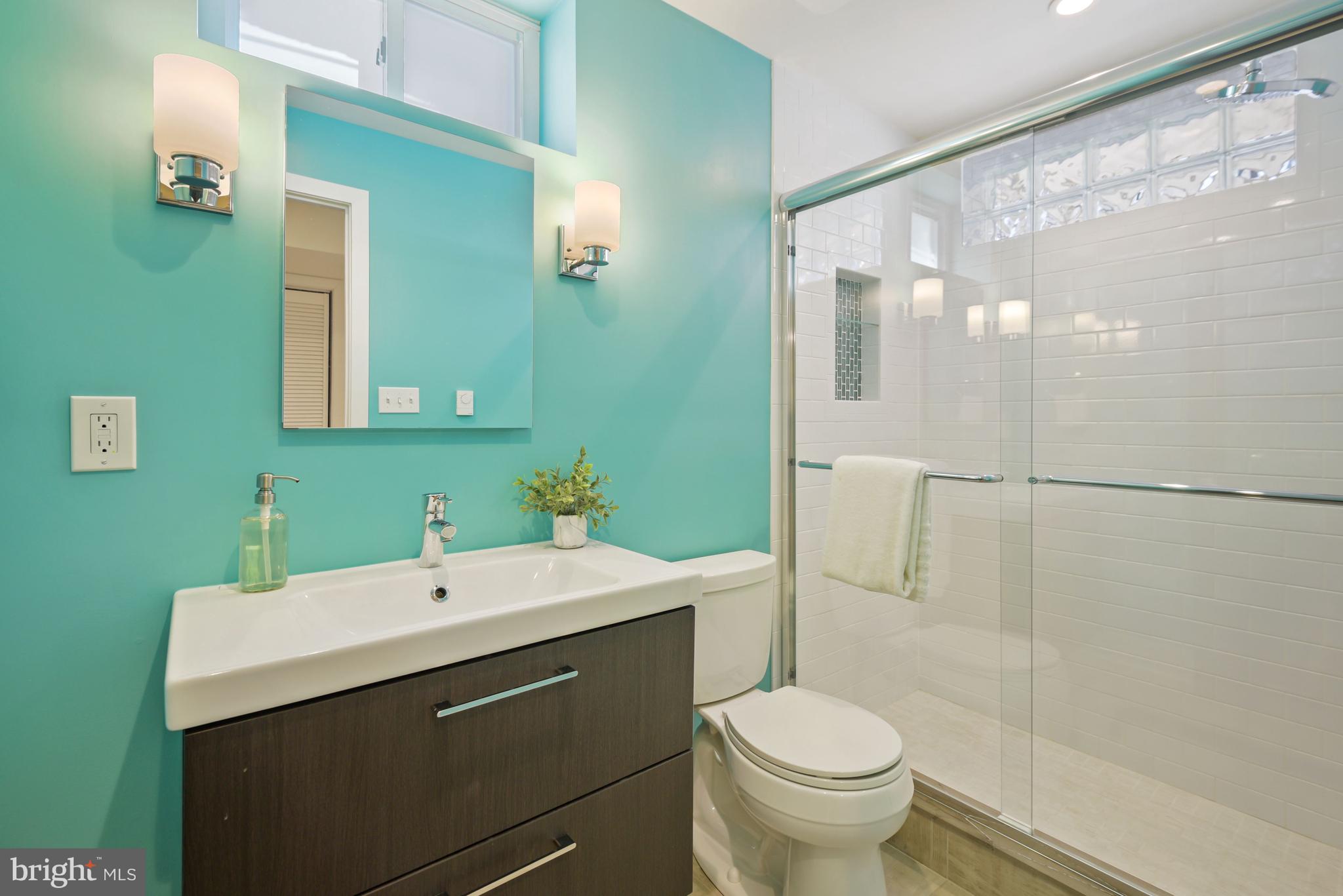 514 Tuckerman Street Northwest Washington, DC 20011 - Photo 27 of 30 Full bath with Grohe fixtures & heated floors