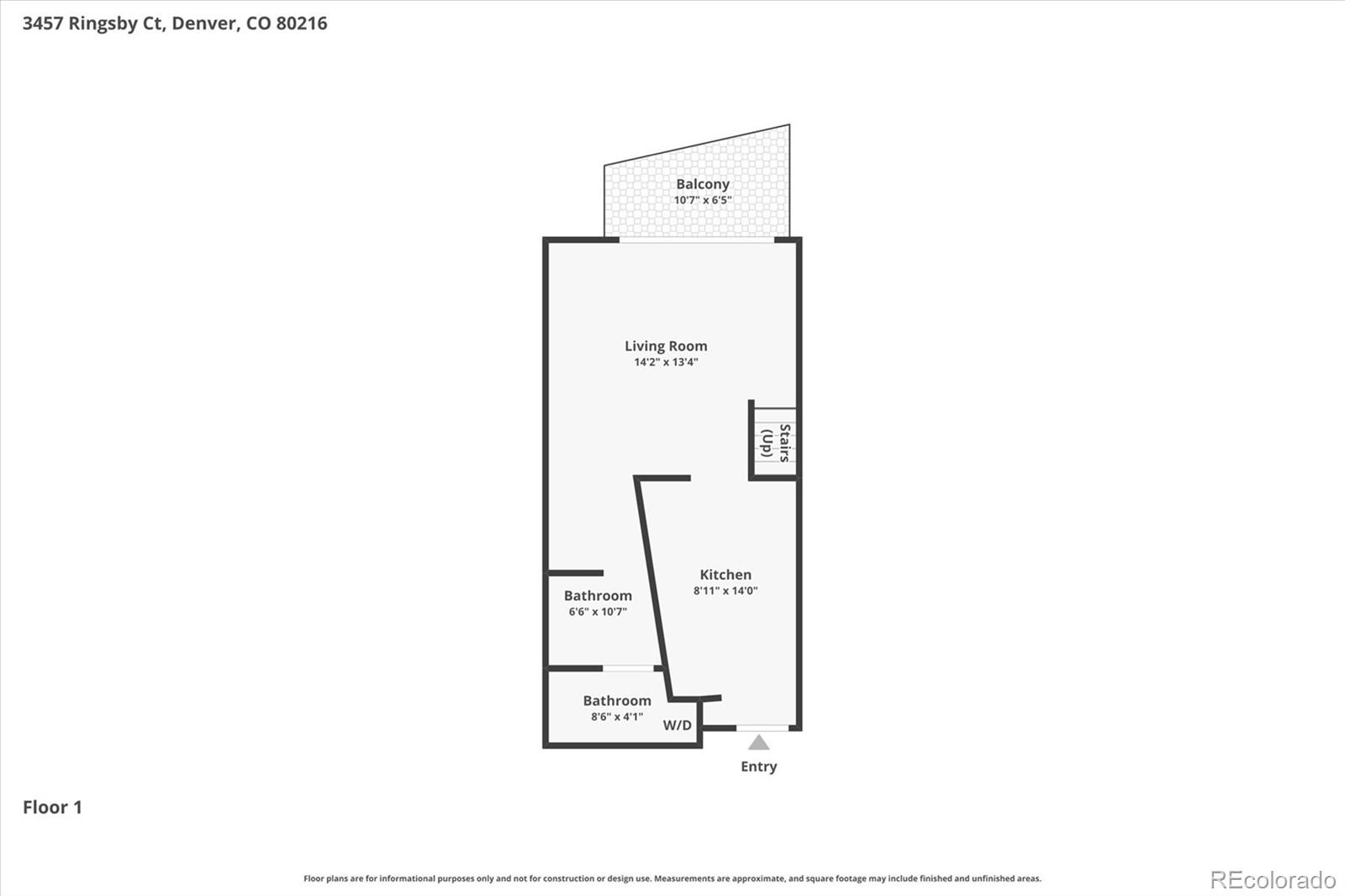 3457 Ringsby Court, Unit 347 Denver, CO 80216 - Photo 20 of 22 a picture of a floor plan