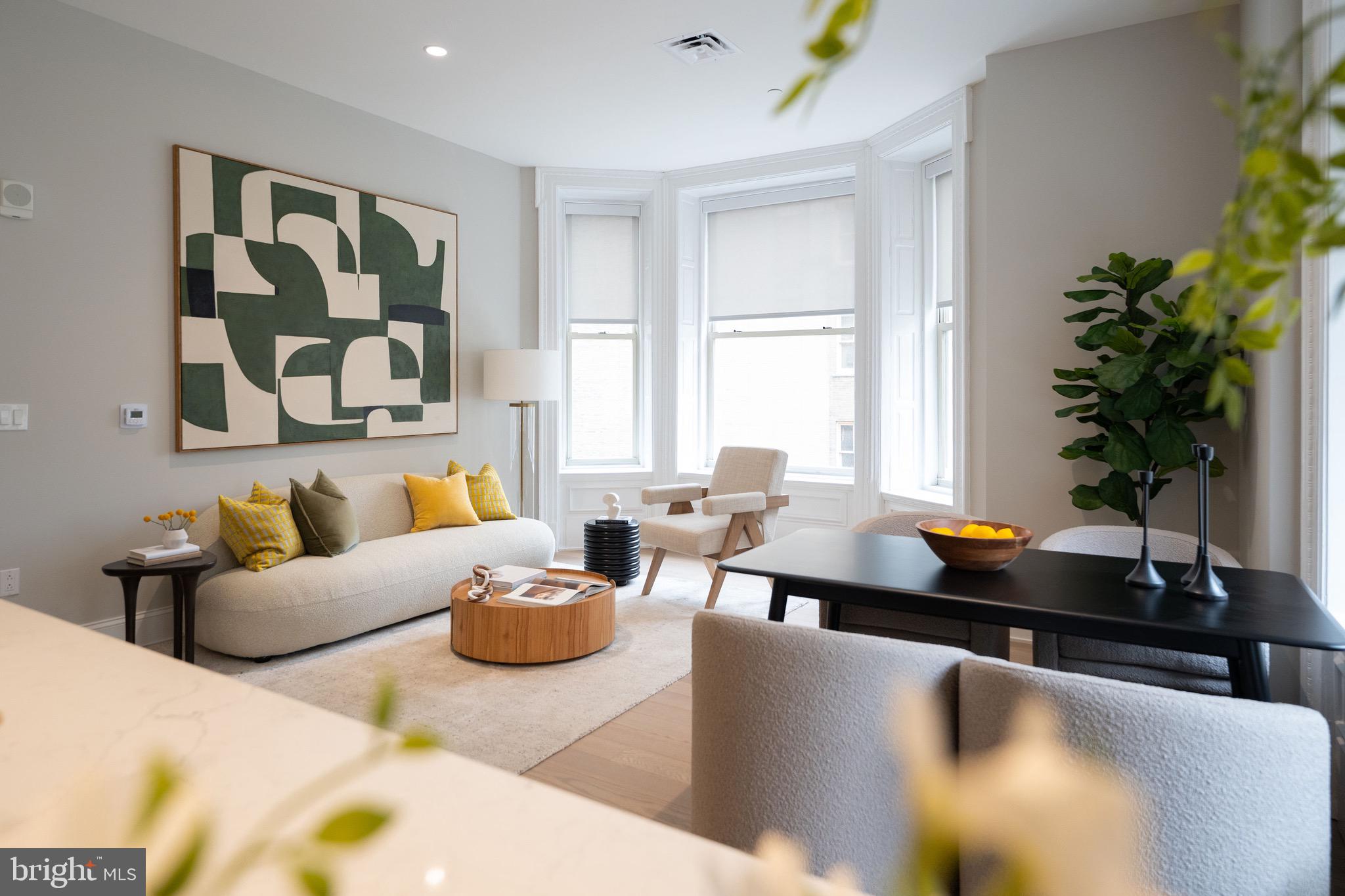 200 South Broad Street, Unit 314 Philadelphia, PA 19102 - Photo 12 of 46 a living room with furniture and potted plant
