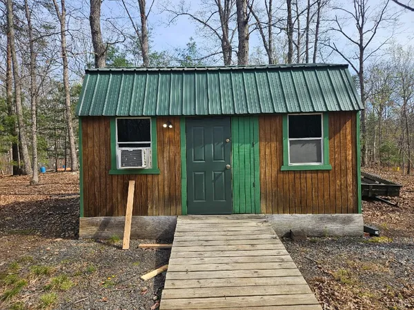 a front view of a house