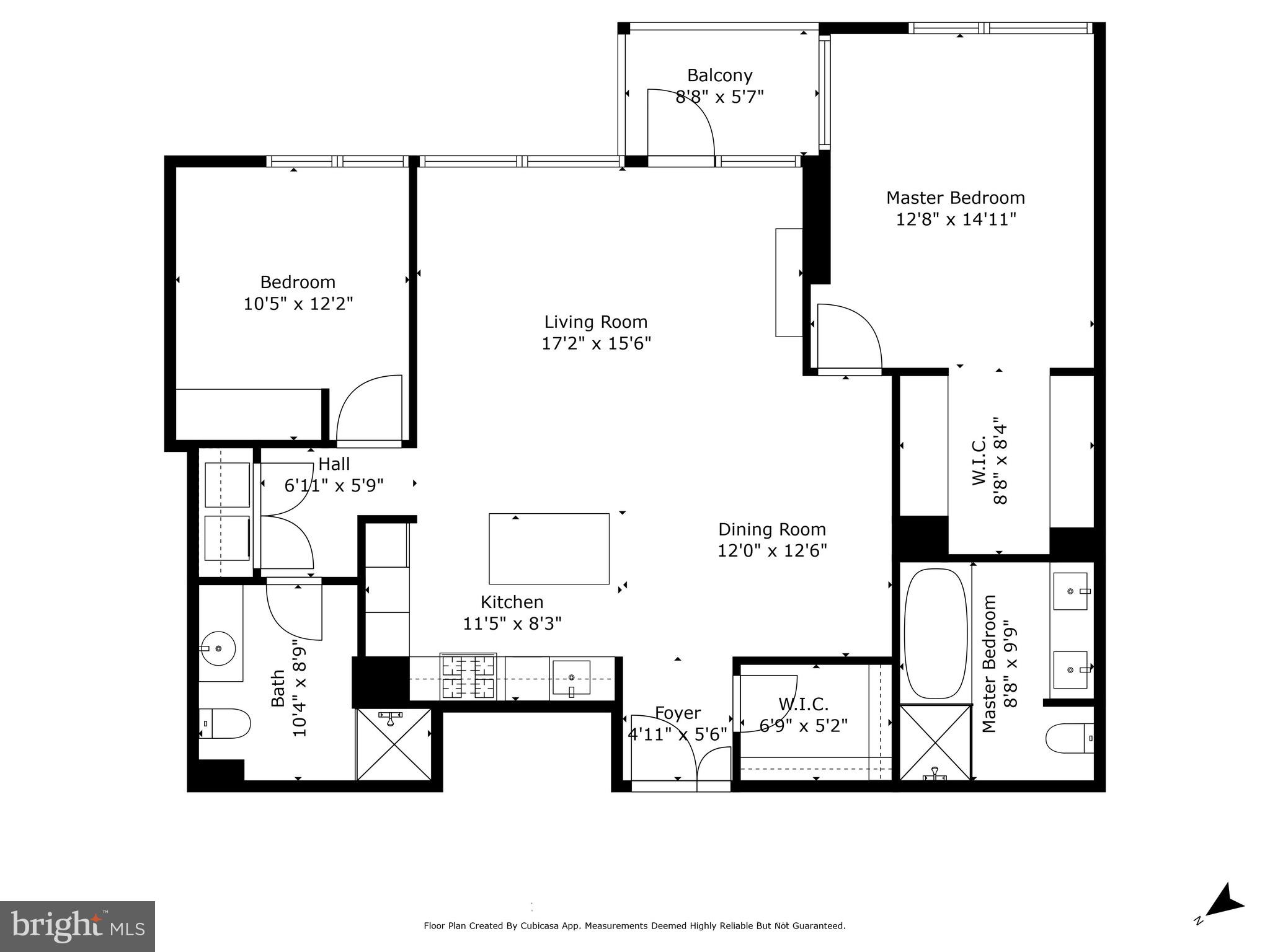 1177 22nd Street Northwest, Unit 4F Washington, DC 20037 - Photo 20 of 20 Floor plan