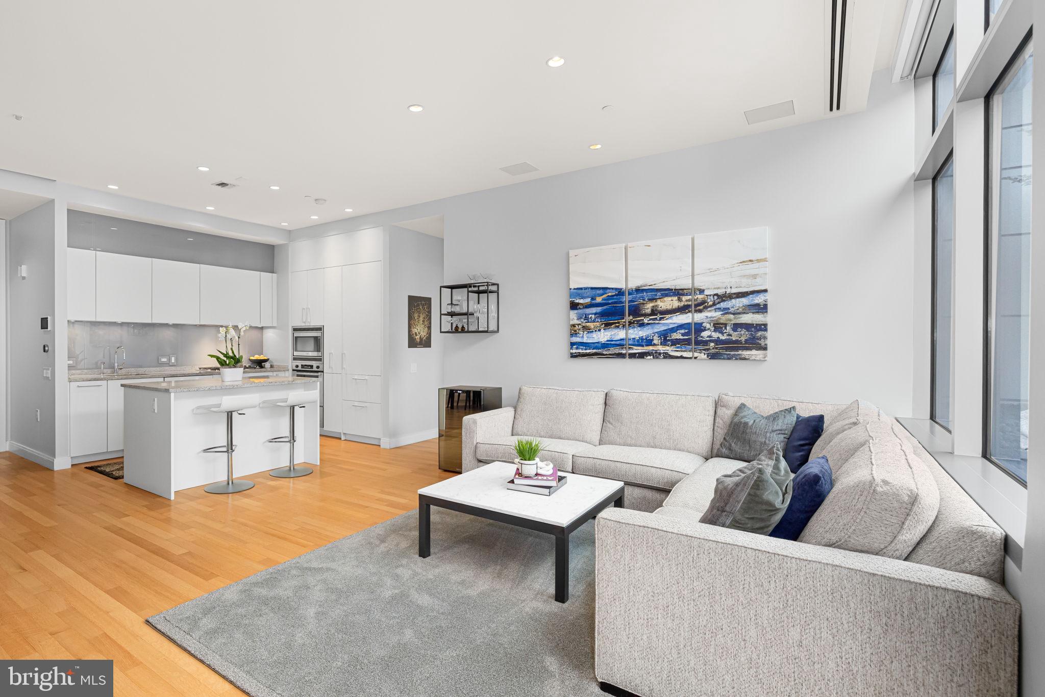 1177 22nd Street Northwest, Unit 4F Washington, DC 20037 - Photo 6 of 20 High ceilings throughout