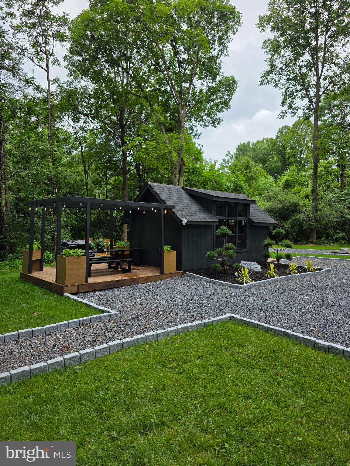 643 Hanging Rock Road Augusta, WV 26704 - Photo 9 of 22 gathering shed/ outdoor cooking w/cafe lighting