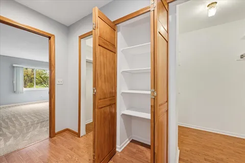 a view of closet area