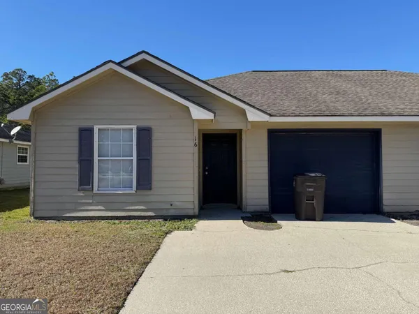 a front view of a house