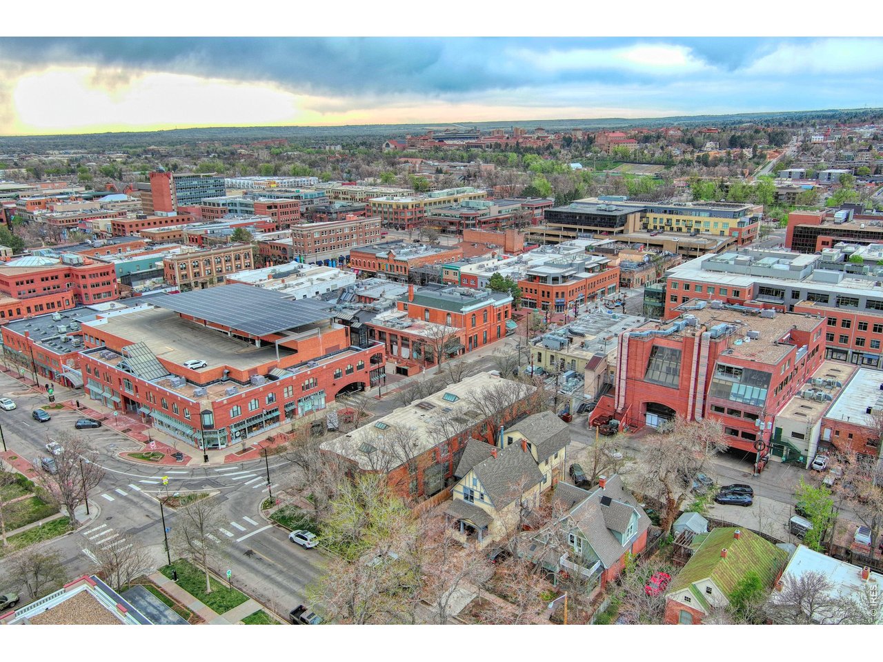 1034 Spruce Street Boulder, CO 80302 - Photo 17 of 17 an aerial view of a city