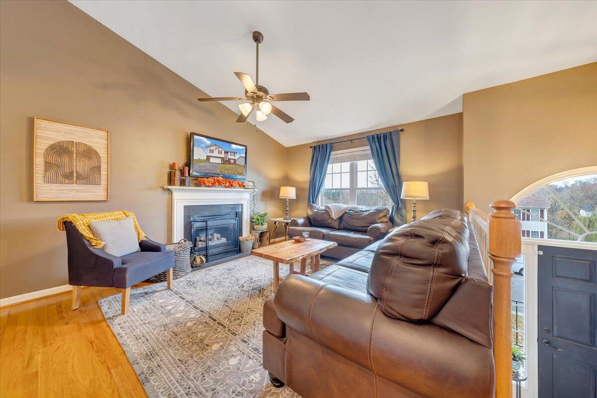 1748 Meadows Road Vinton, VA 24179 - Photo 5 of 34 a living room with furniture a fireplace and a flat screen tv