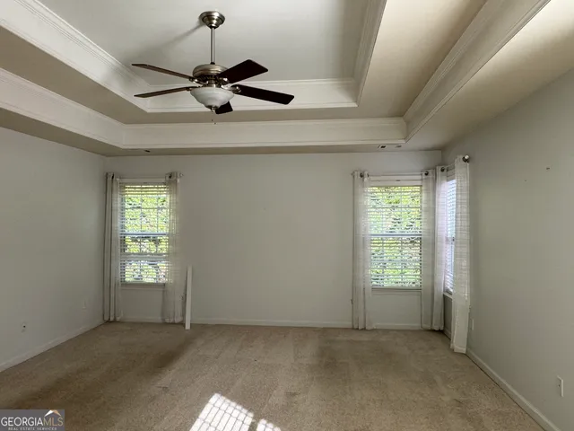 a view of a livingroom with a window