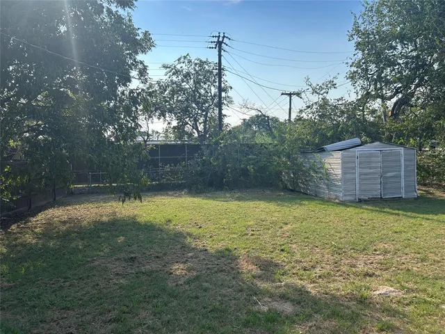 a backyard of a house