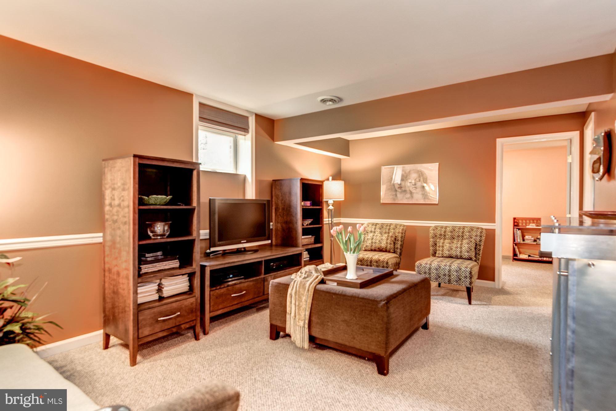 9204 Fall River Lane Potomac, MD 20854 - Photo 26 of 30 a living room with furniture and a flat screen tv