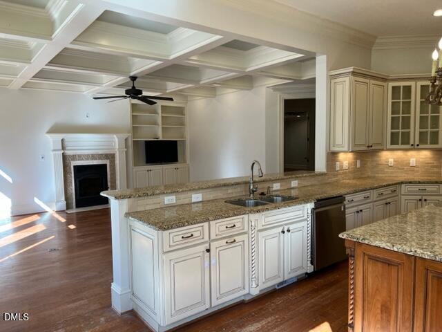 3316 Darien Drive Raleigh, NC 27607 - Photo 7 of 30 a kitchen with granite countertop a sink and cabinets