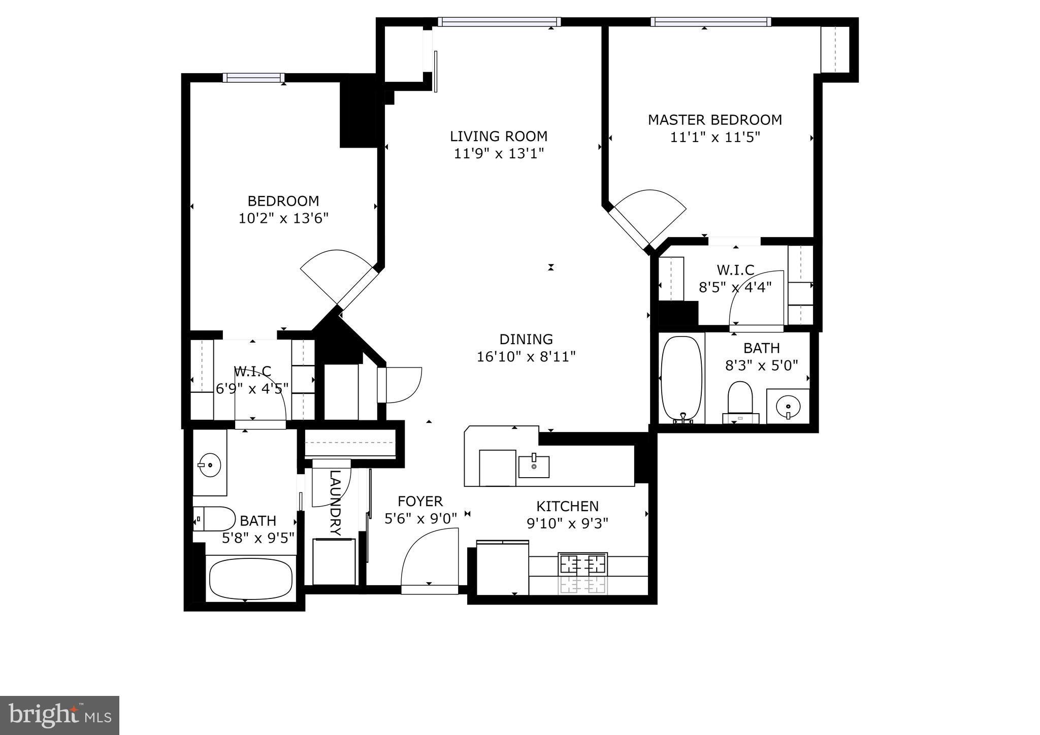 1000 New Jersey Avenue Southeast, Unit 1115 Washington, DC 20003 - Photo 25 of 25 Floor plan