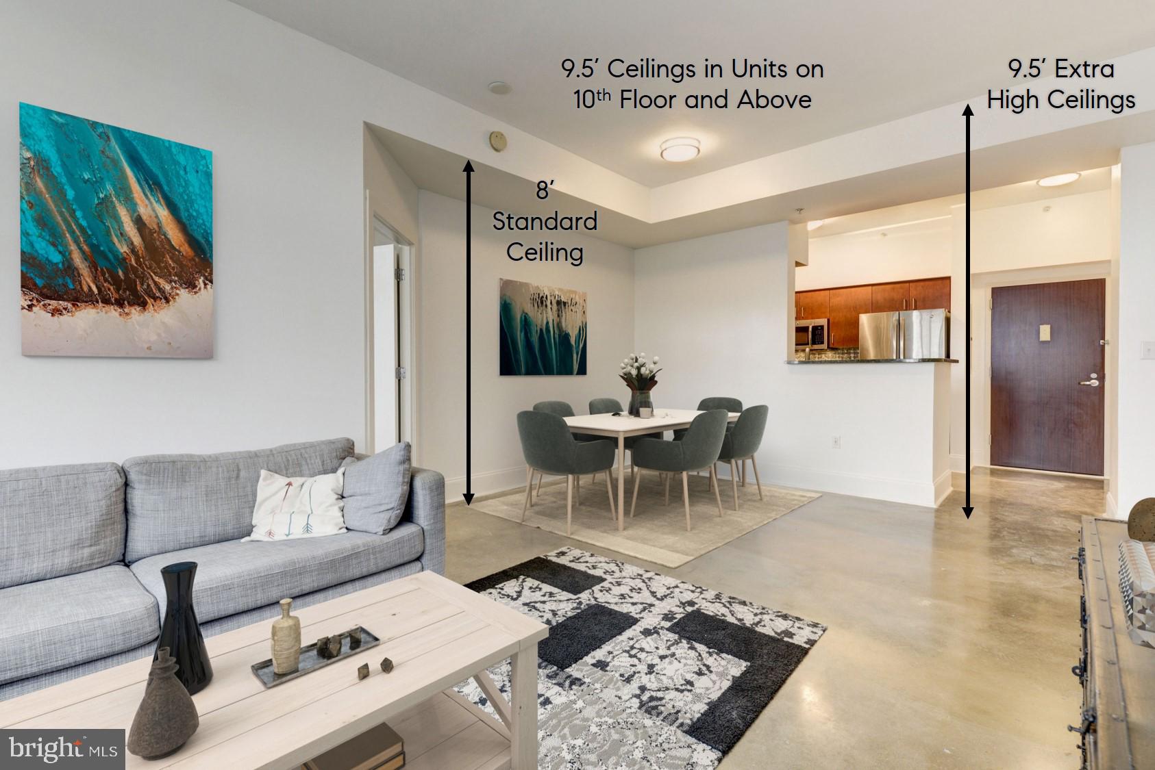 1000 New Jersey Avenue Southeast, Unit 1115 Washington, DC 20003 - Photo 3 of 25 The highest ceilings in the building!