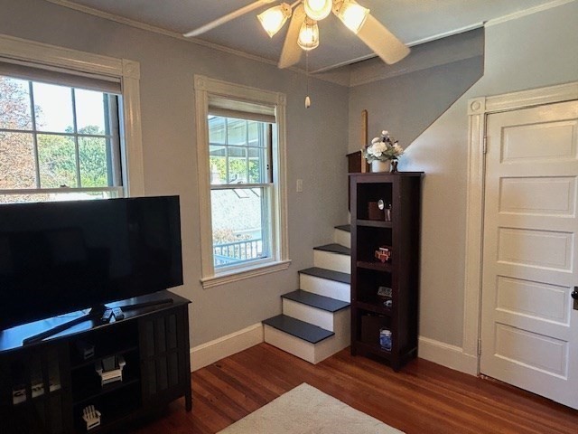 274 Poplar Street, Unit 3 Boston, MA 02131 - Photo 17 of 25 a living room with furniture and a flat screen tv