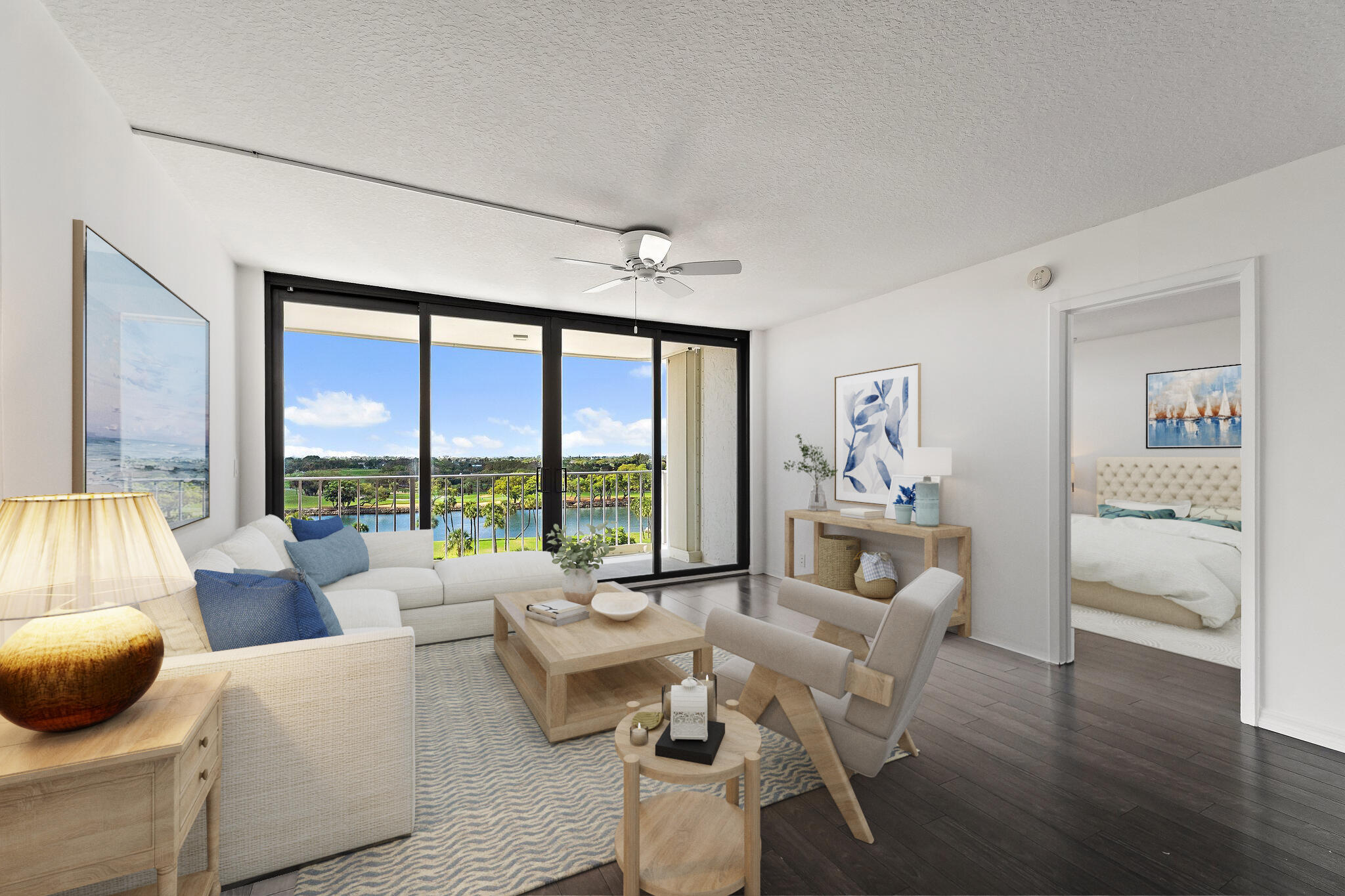 336 Golfview Road, Unit 719 North Palm Beach, FL 33408 - Photo 5 of 60 Living Room 3 Staged