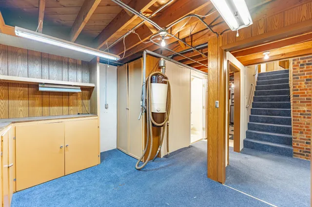 a view of storage and utility room