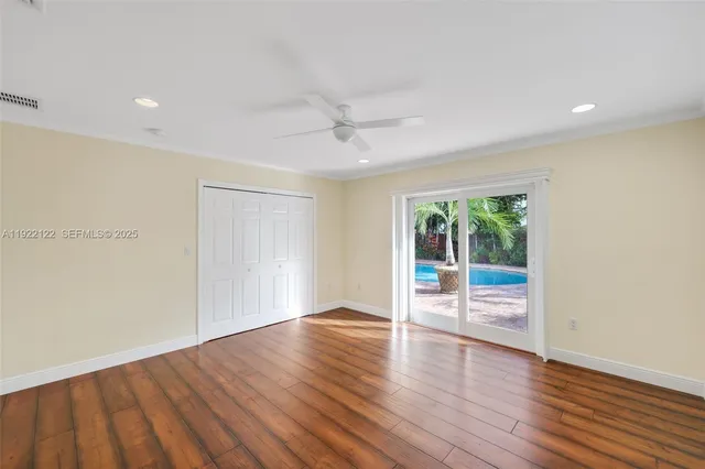 a utility room with cabinets