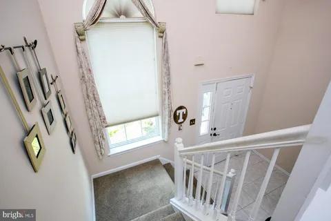 a view of an entryway with a window