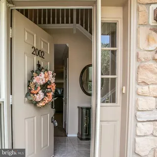 a front view of a house with entryway