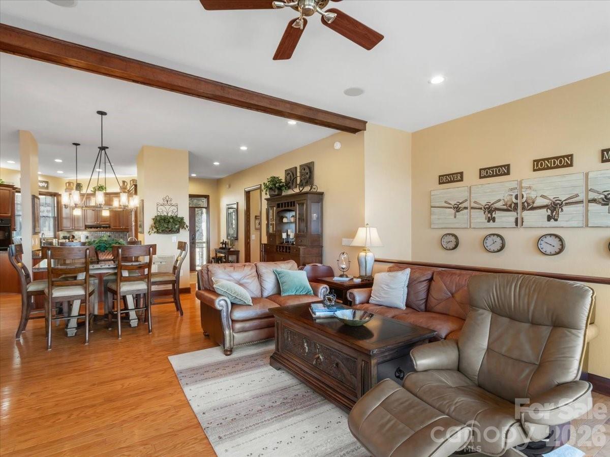 600 Andrew Banks Road, Unit D4 Burnsville, NC 28714 - Photo 6 of 42 a living room with furniture and wooden floor