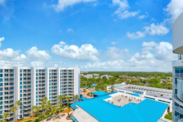a view of a balcony with lake view