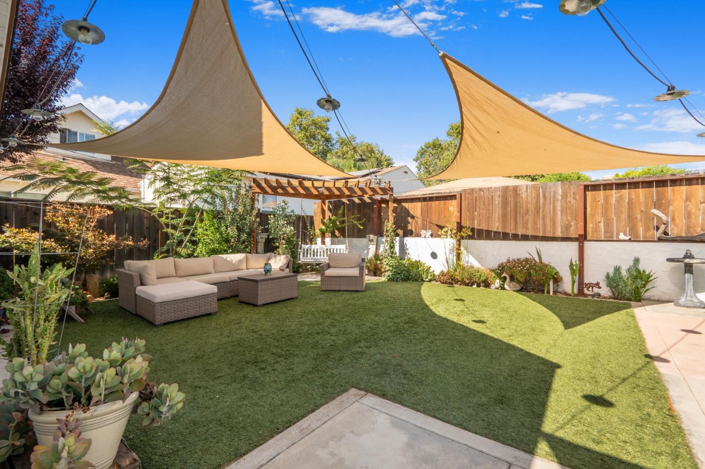 545 4th Street Gilroy, CA 95020 - Photo 31 of 36 a view of a garden with patio