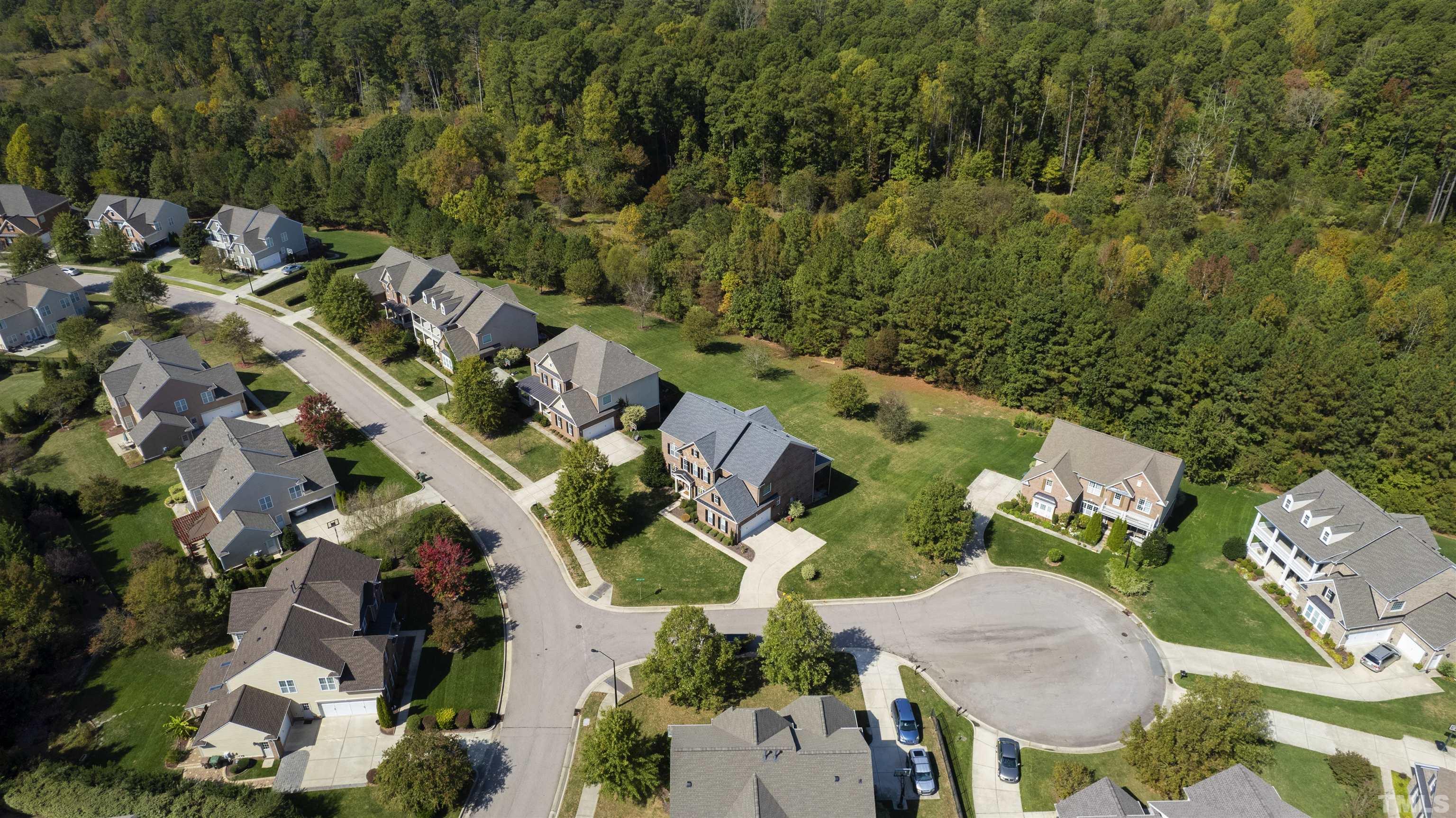 400 Alliance Circle Cary, NC 27519 - Photo 60 of 62 an aerial view of multiple houses with yard