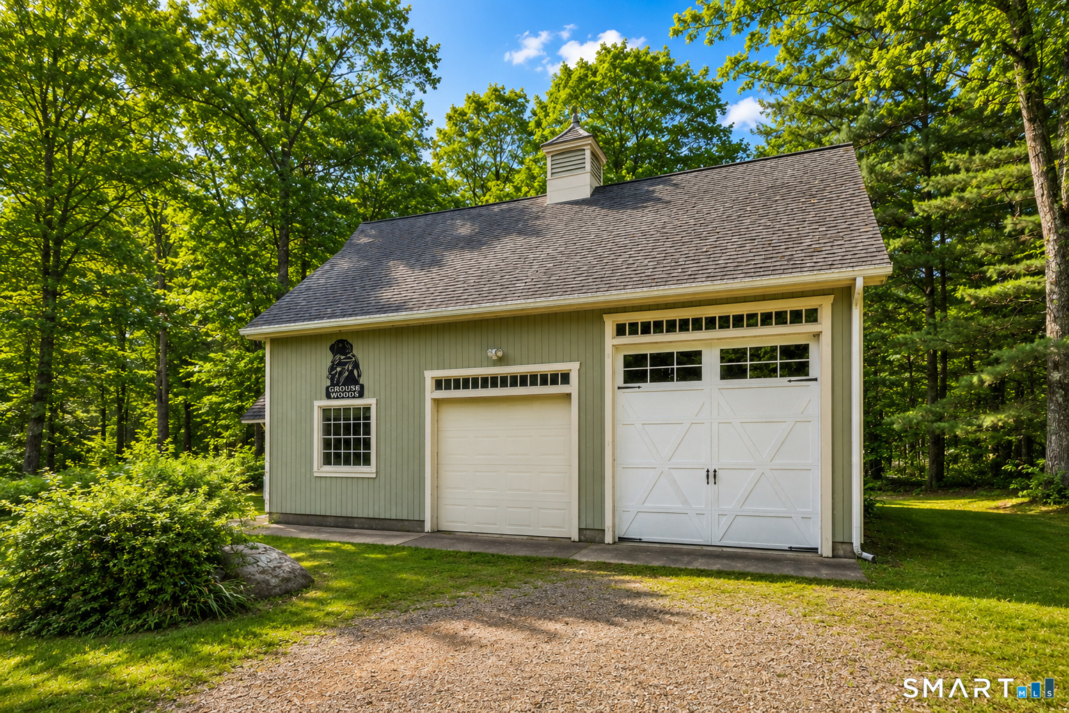 96 Spak Road Willington, CT 06279 - Photo 33 of 40 Detached garage barn offers 2 bays, with an oversized door suitable for larger vehicles or equipment.