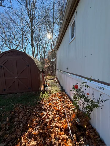 a backyard of a house