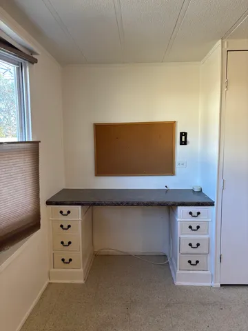 walk in closet with cabinet