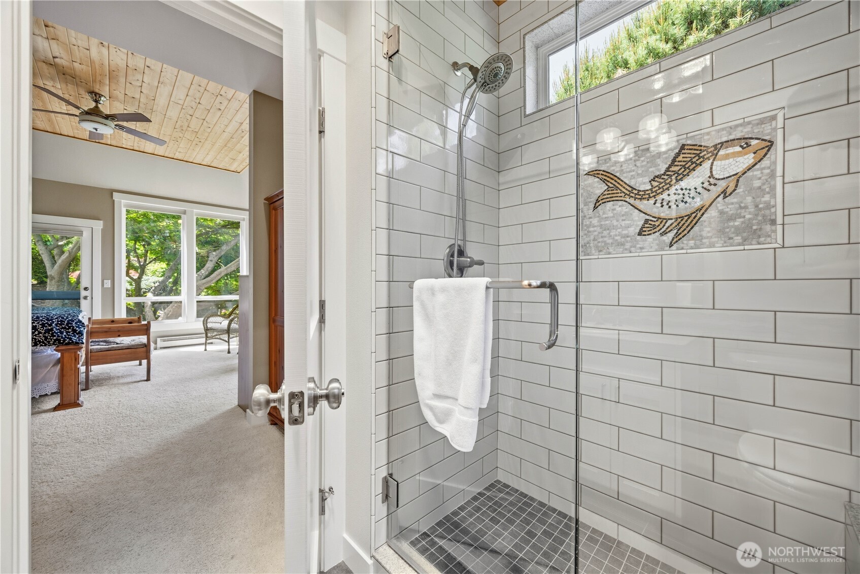 141 Sunset Place Manson, WA 98831 - Photo 16 of 38 a bathroom with a shower