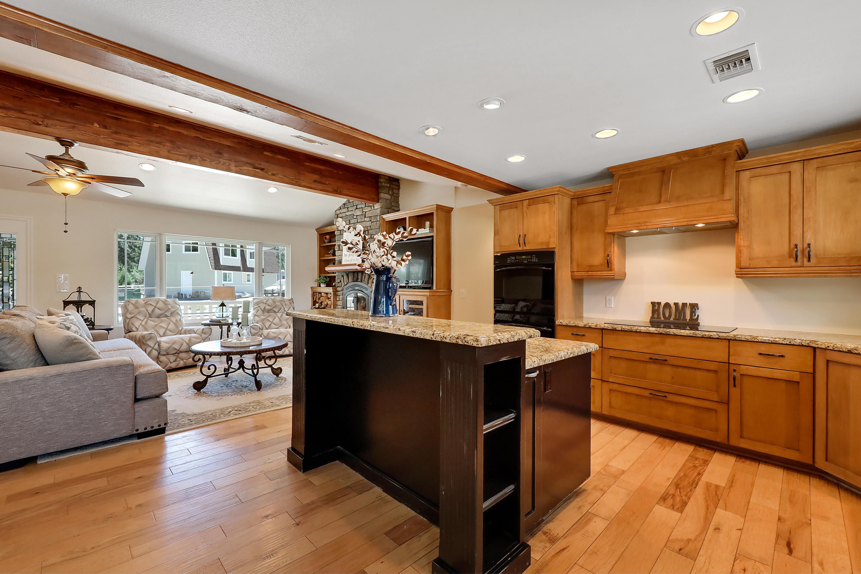 36211 Tool Box Spring Road Mountain Center, CA 92561 - Photo 11 of 26 a kitchen with stainless steel appliances granite countertop a refrigerator and a stove top oven