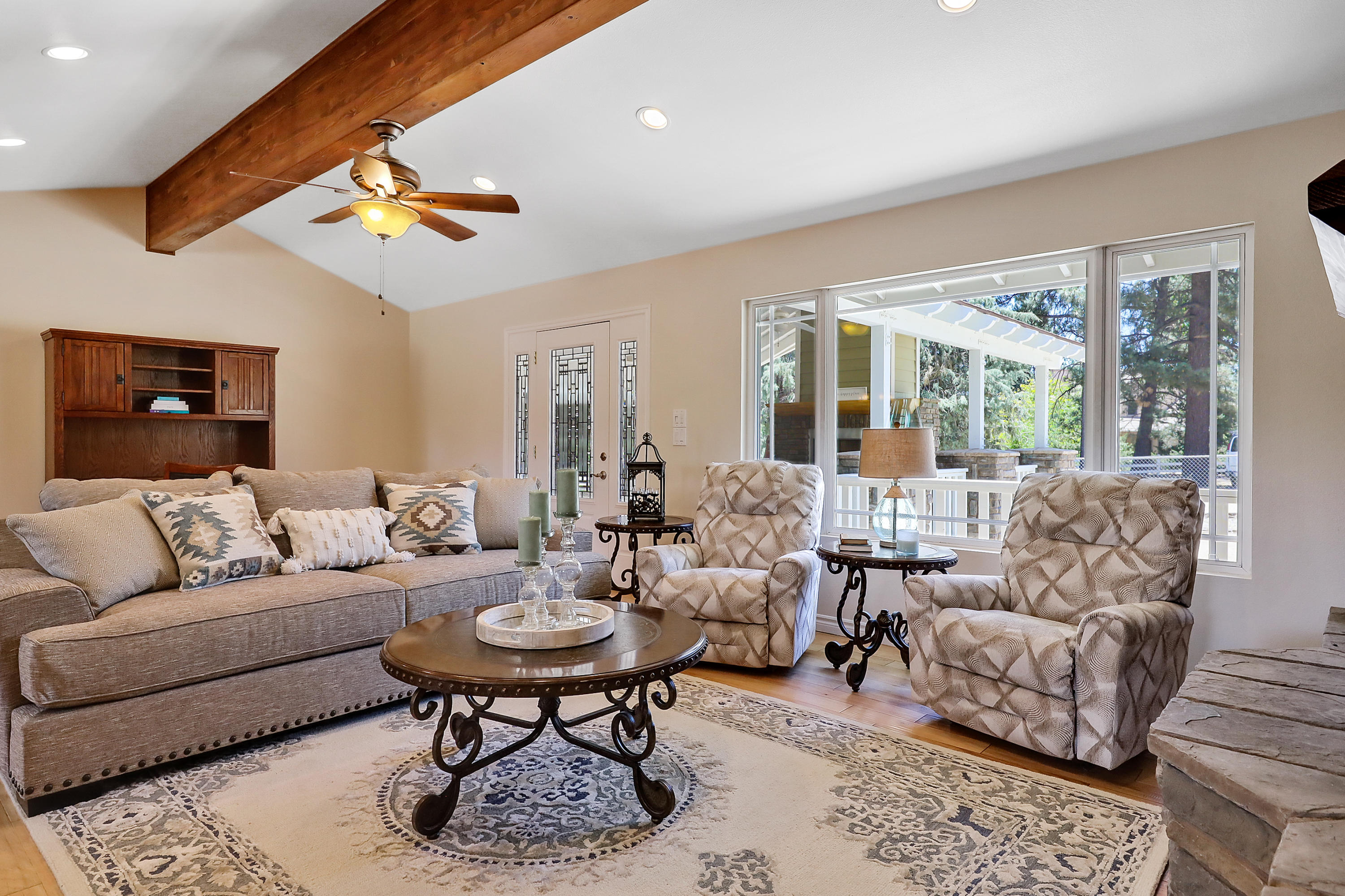 36211 Tool Box Spring Road Mountain Center, CA 92561 - Photo 8 of 26 a living room with furniture and a large window