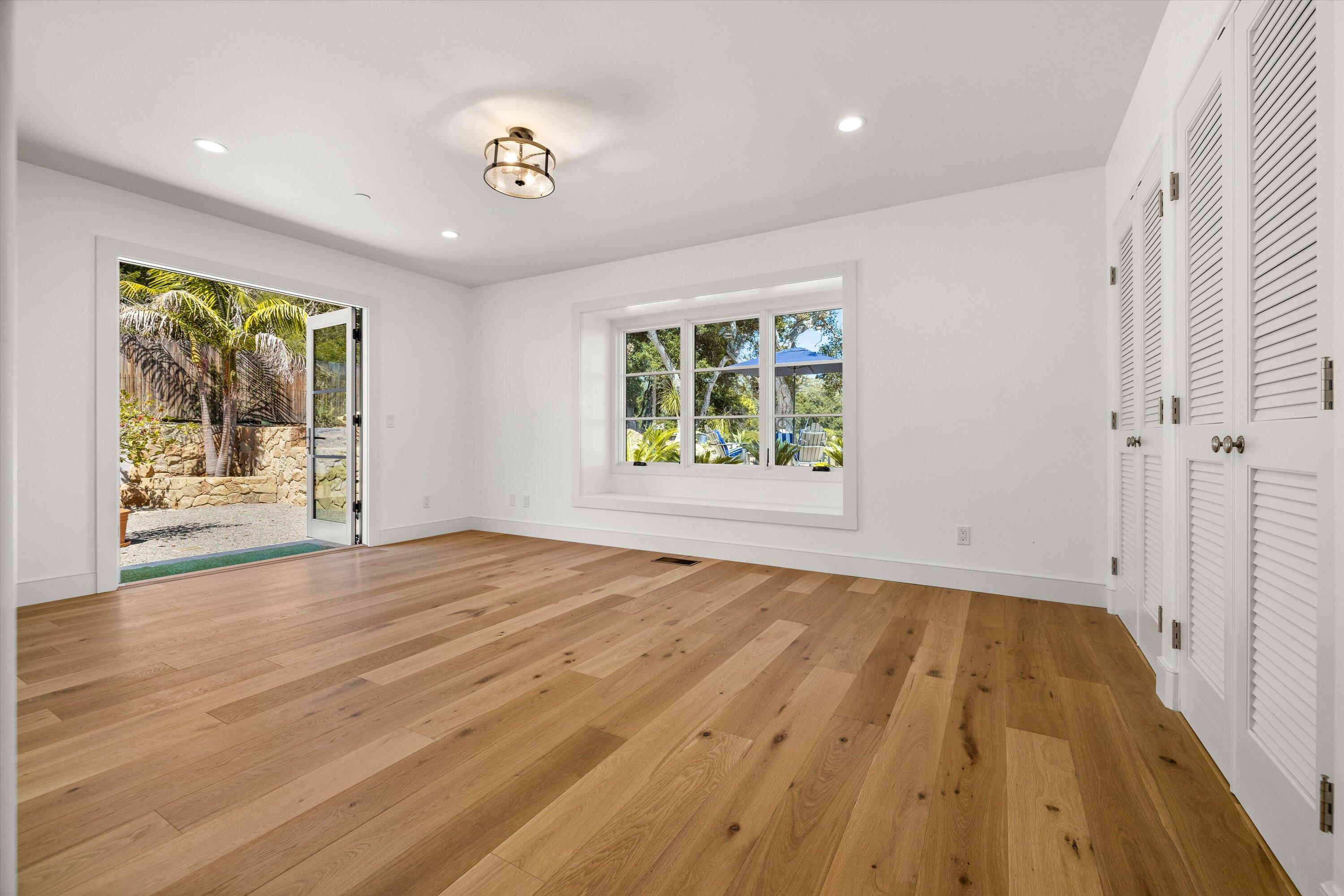 0 East Valley Road Montecito, CA 93108 - Photo 16 of 28 wooden floor in an empty room with a window
